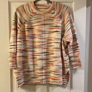 Lou & Grey Colorful Striped Crew Neck Sweater